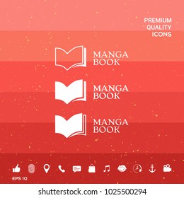 Set of Elegant logo with book symbol