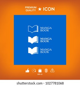 Set of Elegant logo with book symbol