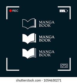 Set of Elegant logo with book symbol