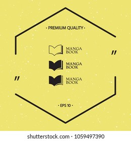 Set of Elegant logo with book symbol