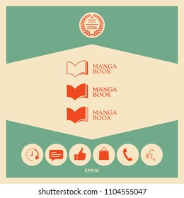 Set of Elegant logo with book symbol
