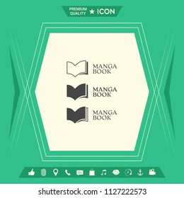Set of Elegant logo with book symbol