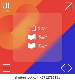 Logo elegante con el símbolo del libro, Elementos para su diseño