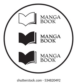 Set of Elegant logo with book symbol