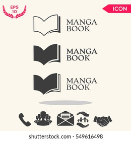 Set of Elegant logo with book symbol