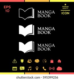 Set of Elegant logo with book symbol