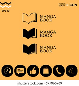 Set of Elegant logo with book symbol