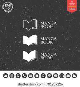 Set of Elegant logo with book symbol