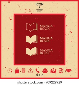 Set of Elegant logo with book symbol