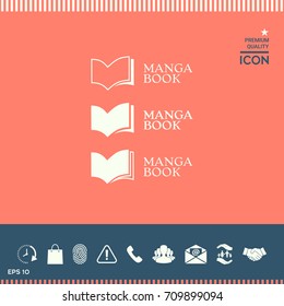 Set of Elegant logo with book symbol