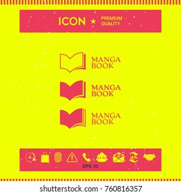 Set of Elegant logo with book symbol
