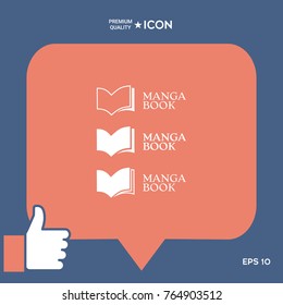 Set of Elegant logo with book symbol