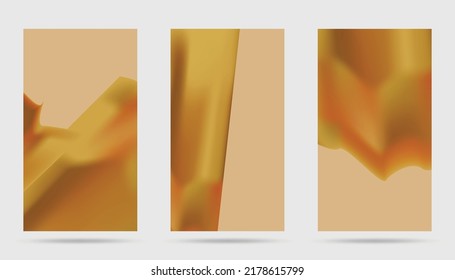 Set of elegant minimal abstract golden cover, background vector illustration. 