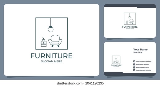 Conjunto de elegantes logotipos minimalistas y tarjetas de visita