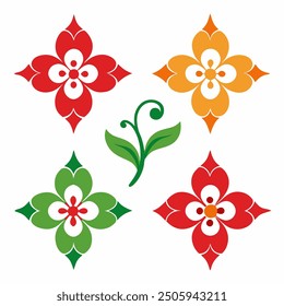 A set of elegant ornamental floral elements perfect for enhancing your digital designs. These intricate vector illustrations add a touch of luxury and sophistication to any project.
