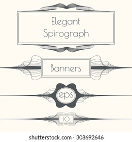 Conjunto de banners de página elegantes