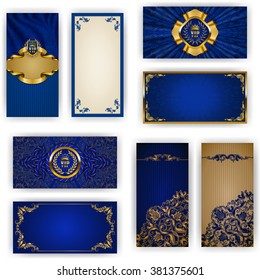 https www shutterstock com image vector set elegant template vip luxury invitation 381375601