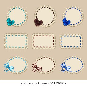 Set of elegant templates frame design