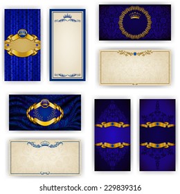 Conjunto elegantes plantillas para