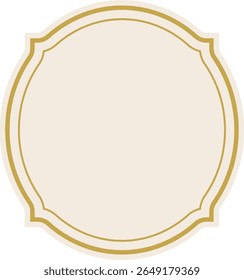 Set of elegant Vintage label Frames