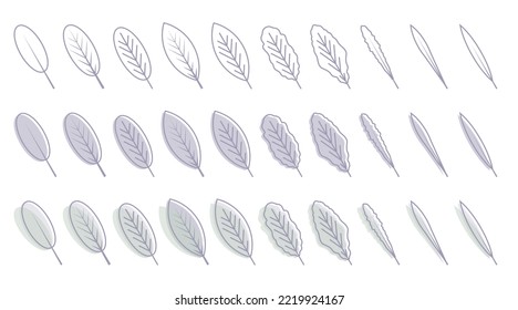Set Element design abstract.
Leaf and flowers. Rose,tulips,jasmin,and other.