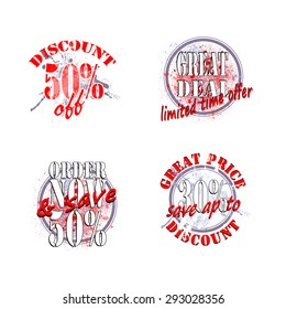 the set of element for design badges, illustration clip-art