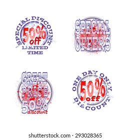 the set of element for design badges, illustration clip-art