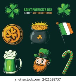 Set element saint patrick's day collection vector illustration for your company or brand