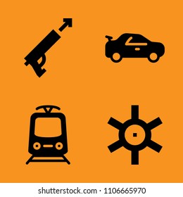 set, element, transportation and nautical icons set. Vector illustration for web and design