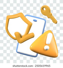 Set of elements for advertisement of protective application of phone