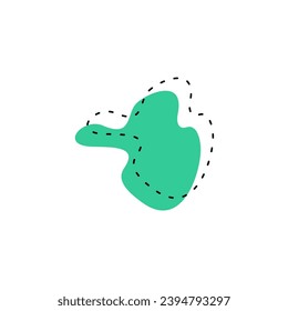 set of elements blob set is green graphic