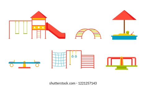 playground equipment cartoon images