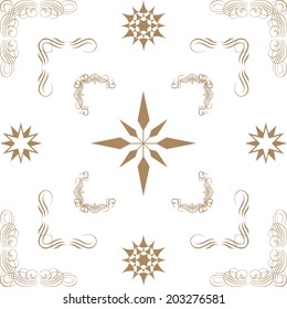 Set of elements for design