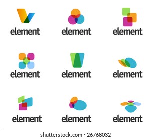 Set of elements for design