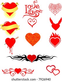 Set of elements for design