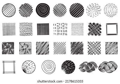  set of elements for design, set of black stamps, Set of vector paint strokes, brush strokes, set of paint stains, silhouette of paint strokes