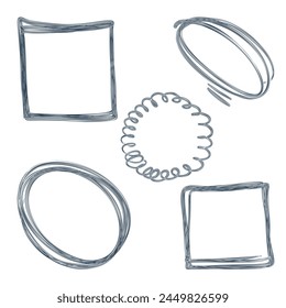 A set of elements for design. Vector backgrounds waiting for the location of text and illustrations.