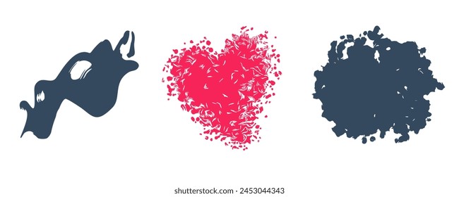 A set of elements for design. Vector backgrounds waiting for the location of text and illustrations.