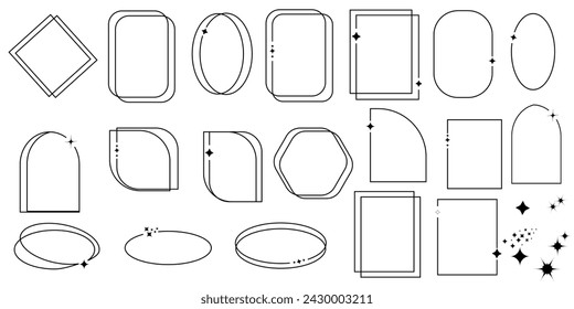 Set of elements, faesthetic frames