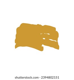 set of elements gold brush abstract