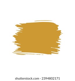 set of elements gold brush decoration
