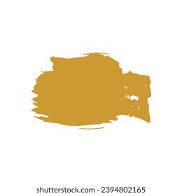 set of elements gold brush element