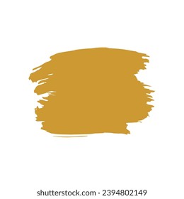 set of elements gold brush frame