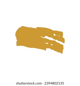 set of elements gold brush illustration