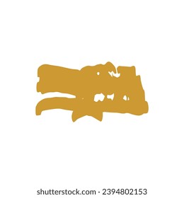 set of elements gold brush shiny