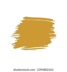 set of elements gold brush stain