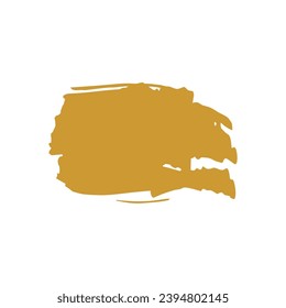 set of elements gold brush stroke