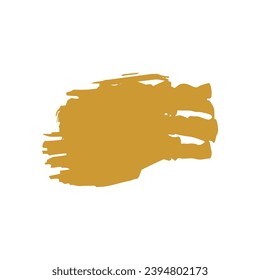 set of elements gold brush yellow