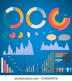 Set of elements infographic. Old style