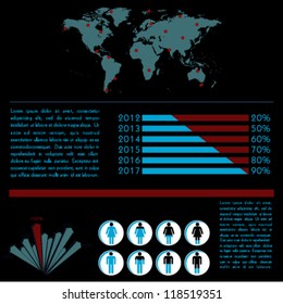 Set elements of infographics.